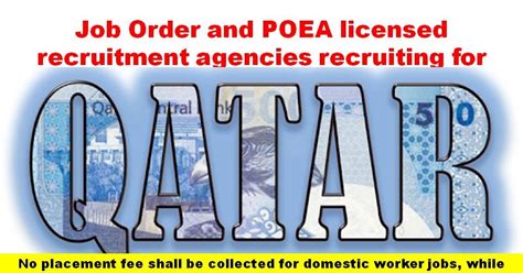 Jobs in Qatar Work, Jobs in POEA .